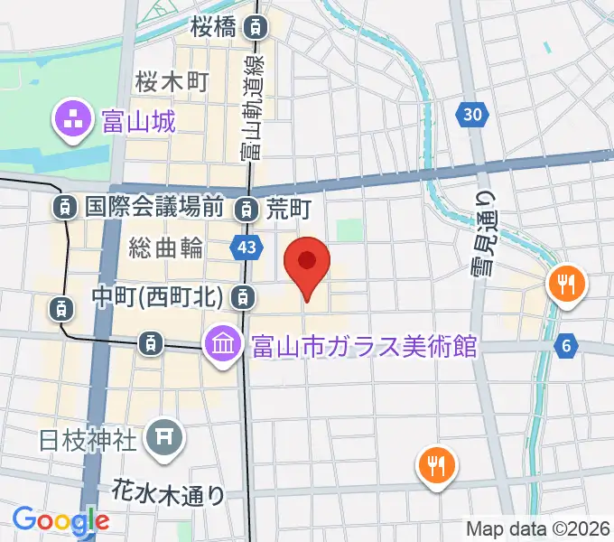 富山サマーナイトの地図