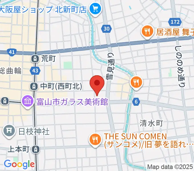 中教院Artist'sの地図