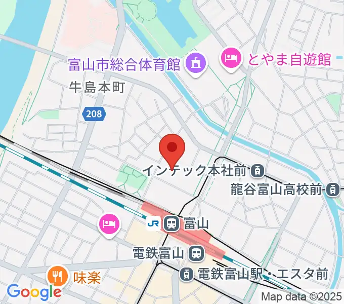 オーバード・ホールの地図
