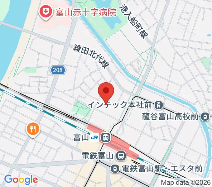 オーバード・ホールの地図