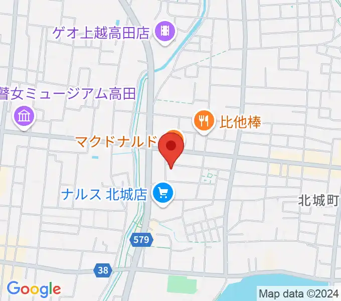 上越EARTHの地図