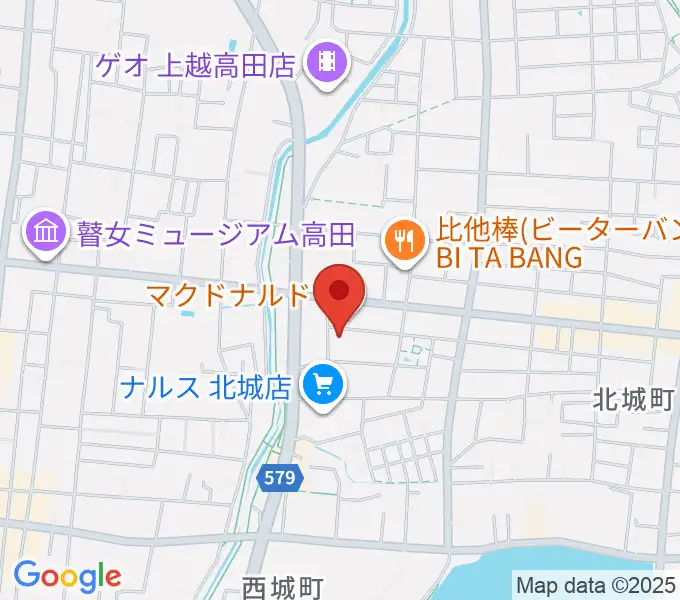 上越EARTHの地図