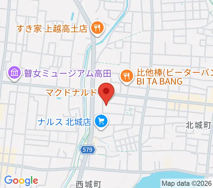 上越EARTHの地図