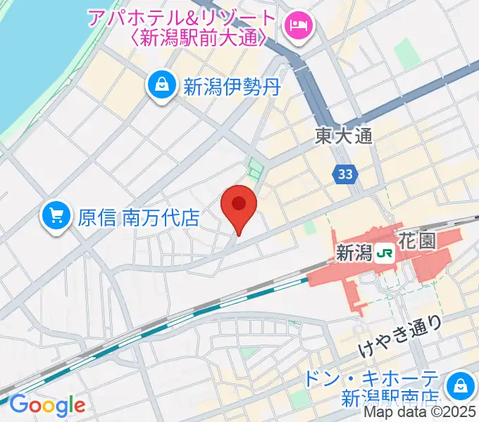 新潟CLUB RIVERSTの地図