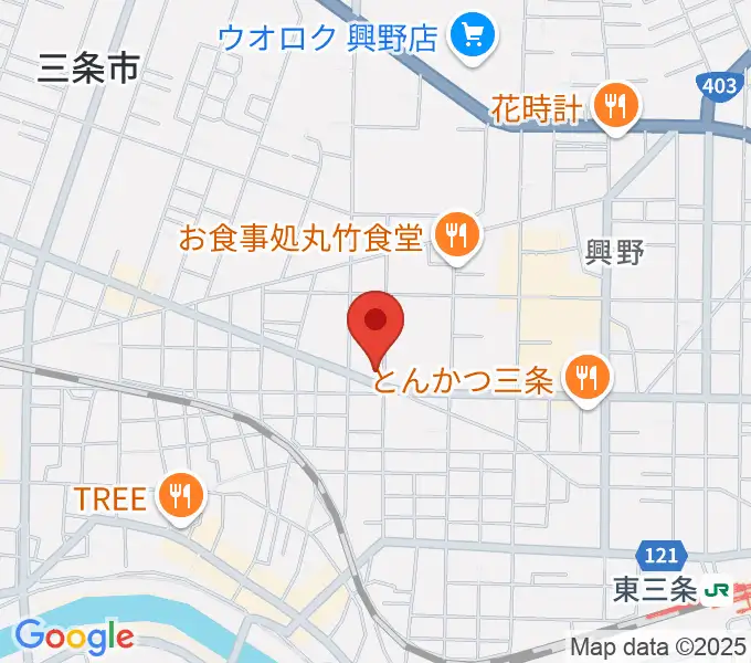 三条ロケット・ピンクの地図