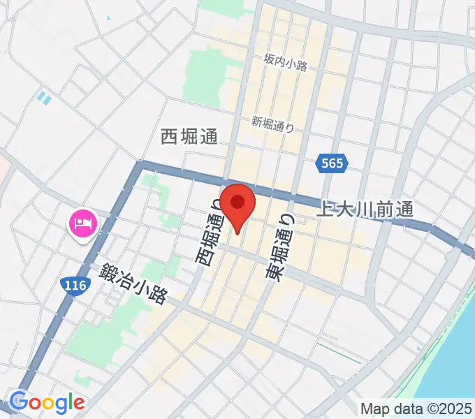 新潟WOODYの地図
