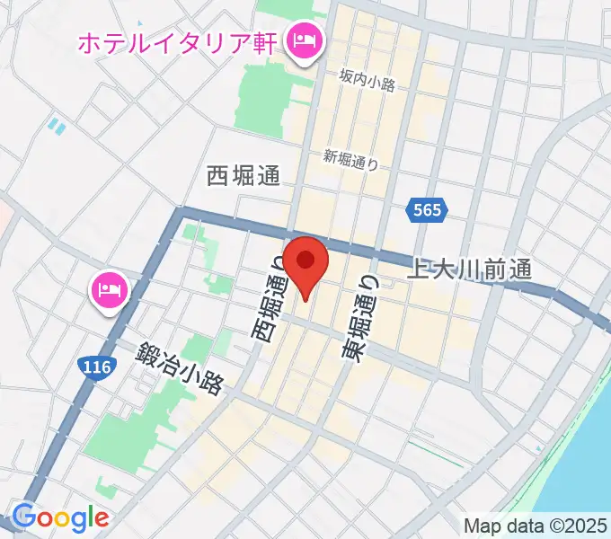 新潟WOODYの地図