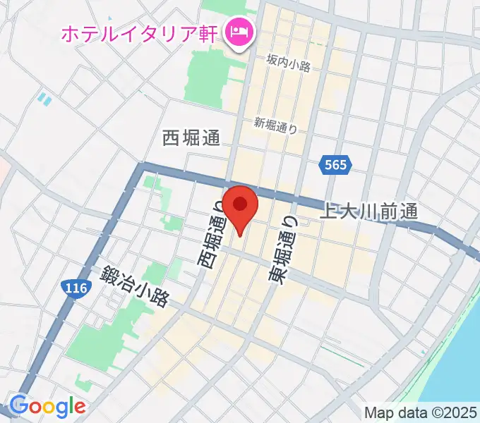 新潟WOODYの地図