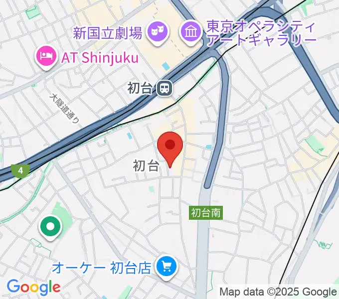 初台長唄・三味線教室の地図