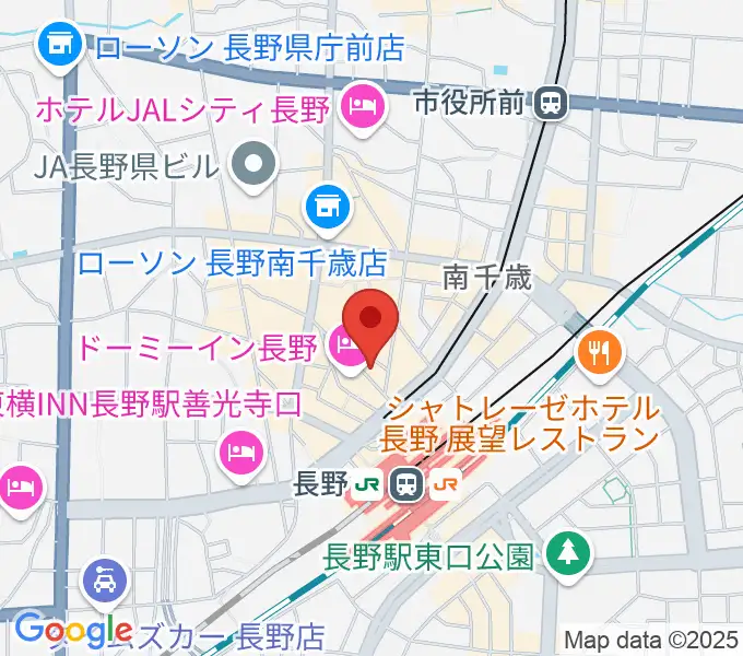 長野ライブハウスJの地図