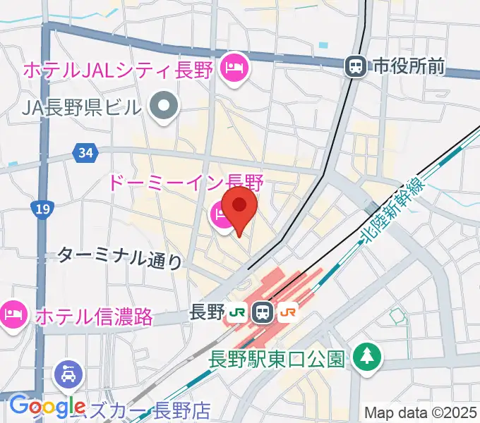長野ライブハウスJの地図