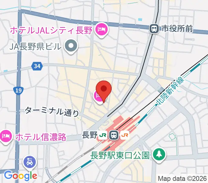 長野ライブハウスJの地図