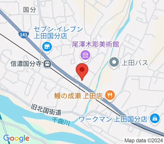 上田ブレイクの地図