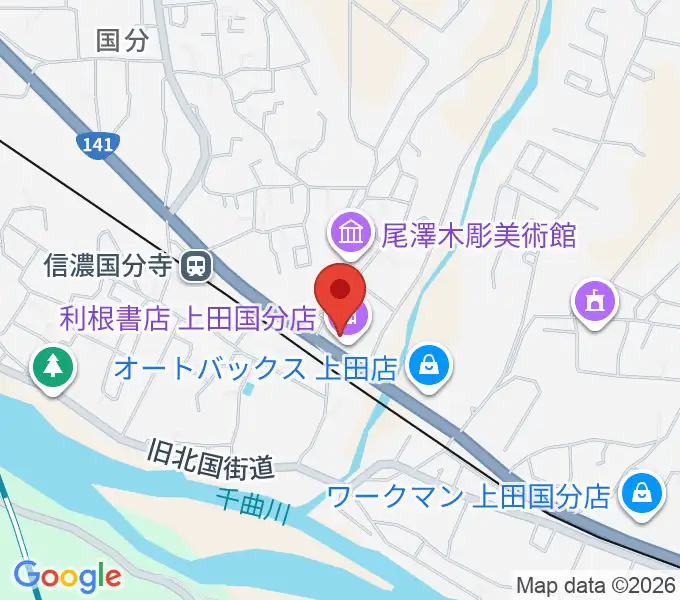 上田ブレイクの地図