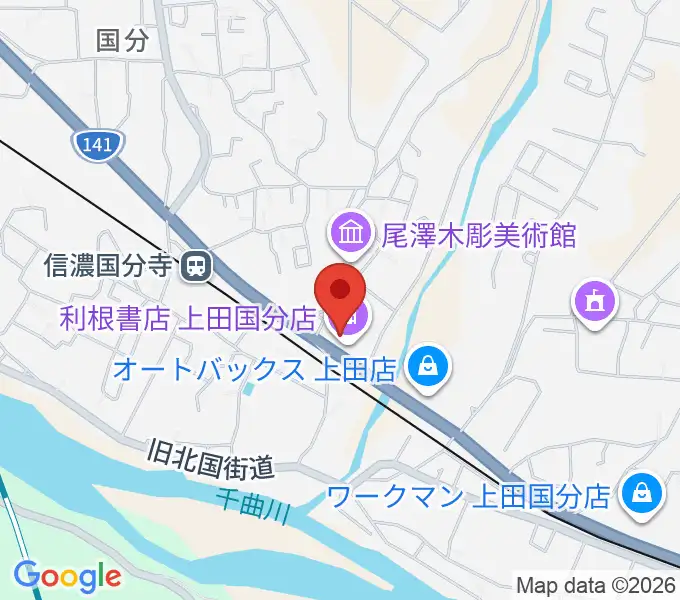 上田ブレイクの地図