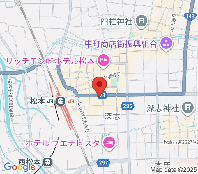 松本ALECXの地図