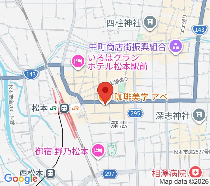 松本ALECXの地図