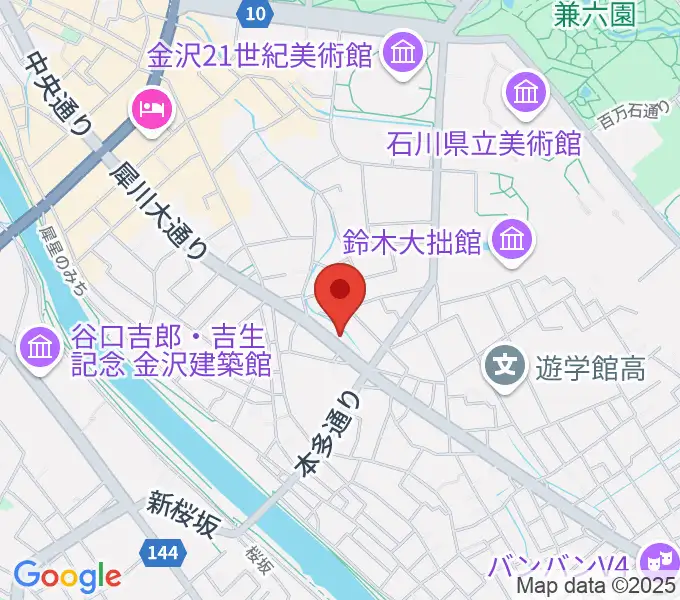 金沢AZの地図