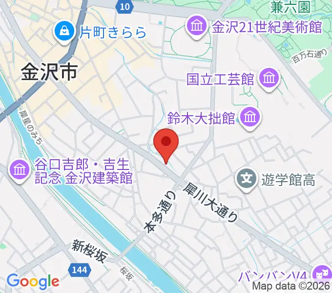 金沢AZの地図