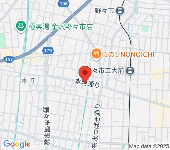 ロック＆カフェ クラプトンの地図