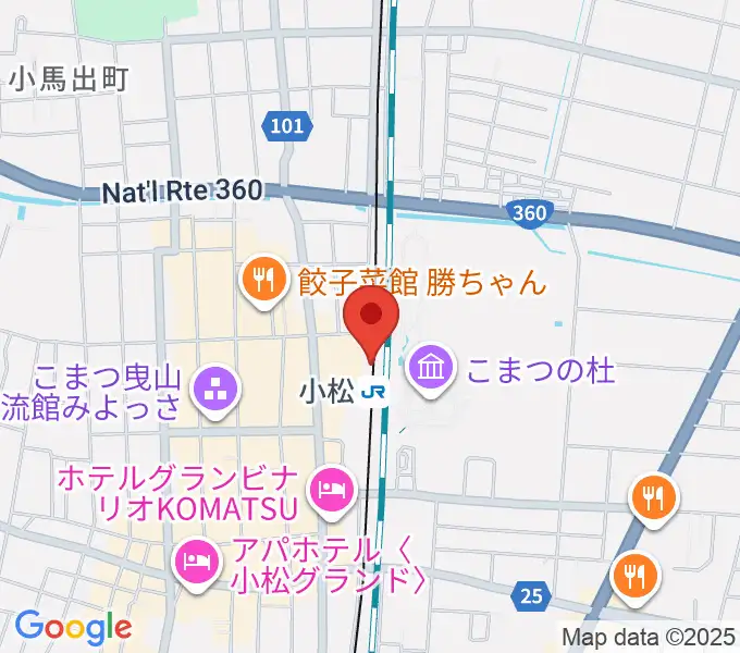 小松市民交流プラザ The MAT'Sの地図