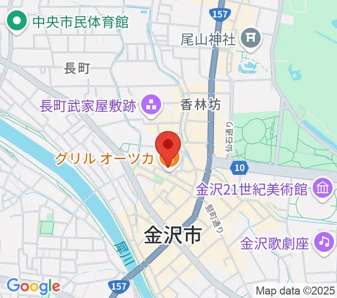 金沢puddle/socialの地図