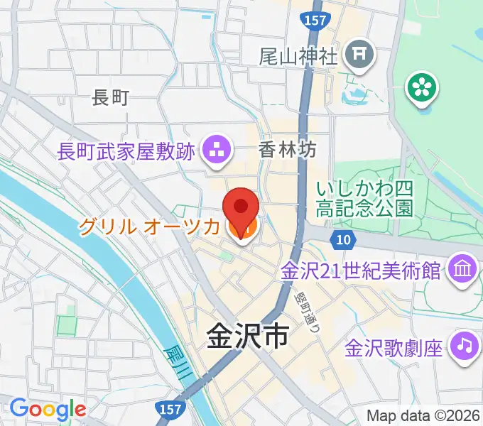 金沢puddle/socialの地図