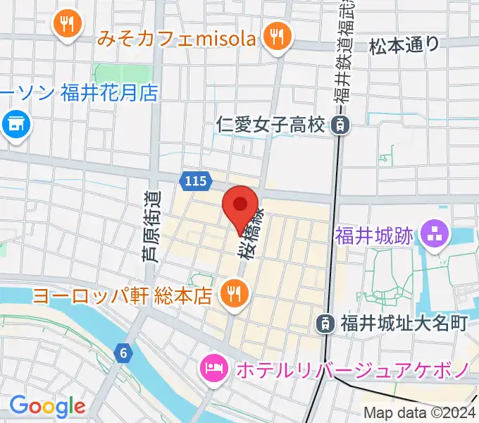 シライハウスの地図