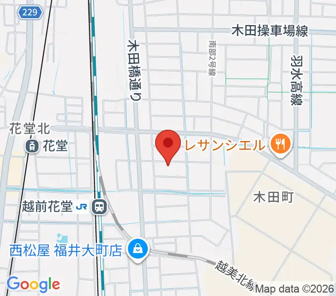 福井CHOPの地図