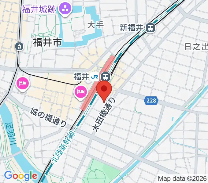 福井県県民ホールの地図