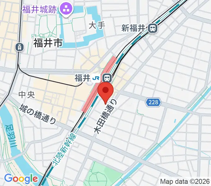 福井県県民ホールの地図