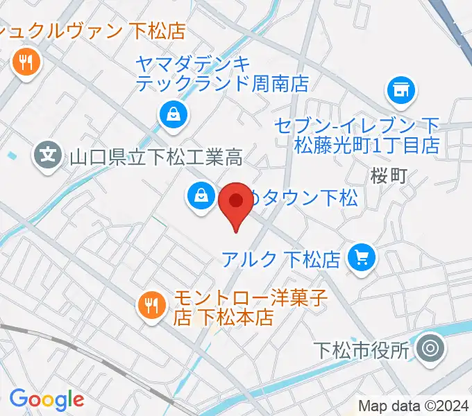 スターピアくだまつ 下松市文化会館の地図