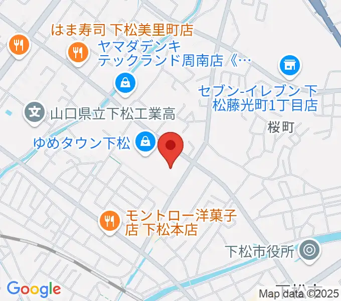 スターピアくだまつ 下松市文化会館の地図