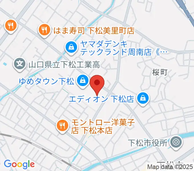 スターピアくだまつ 下松市文化会館の地図