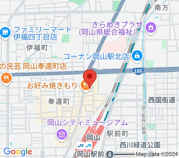 オルガホールの地図