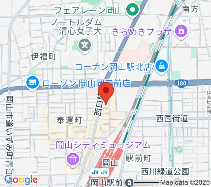 オルガホールの地図