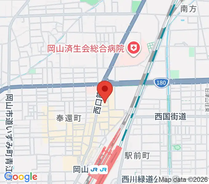 オルガホールの地図