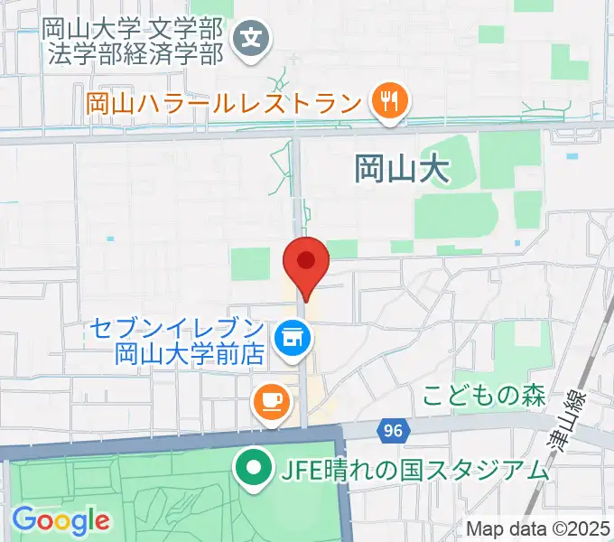 岡山ペパーランドの地図