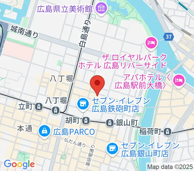 広島CAVE-BEの地図
