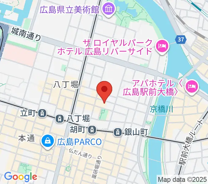 広島CAVE-BEの地図