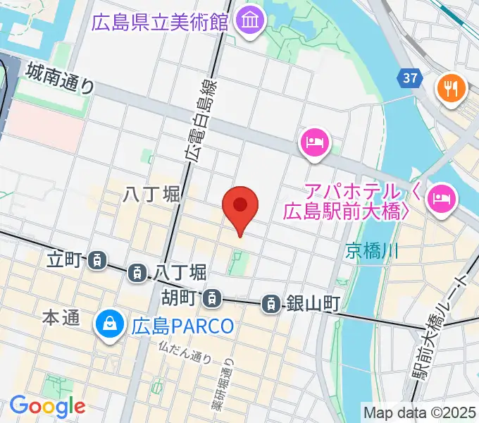 広島CAVE-BEの地図