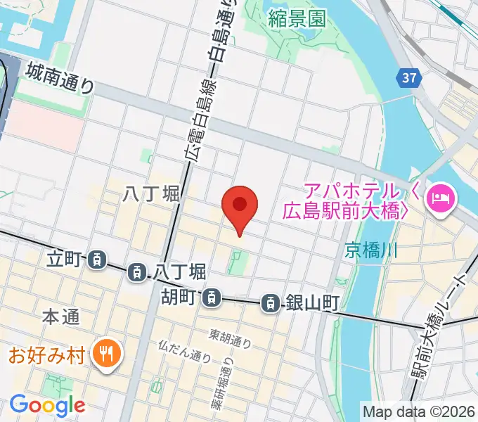 広島CAVE-BEの地図