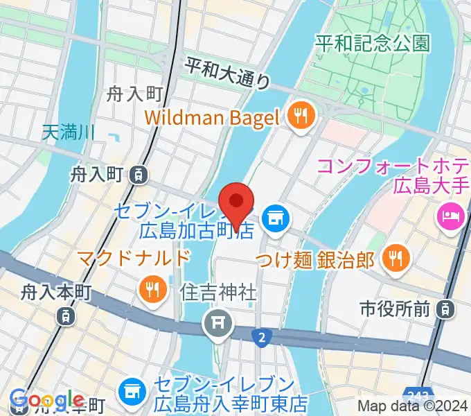 広島JMSアステールプラザの地図