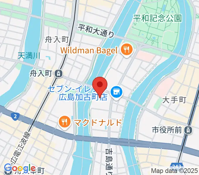 広島JMSアステールプラザの地図