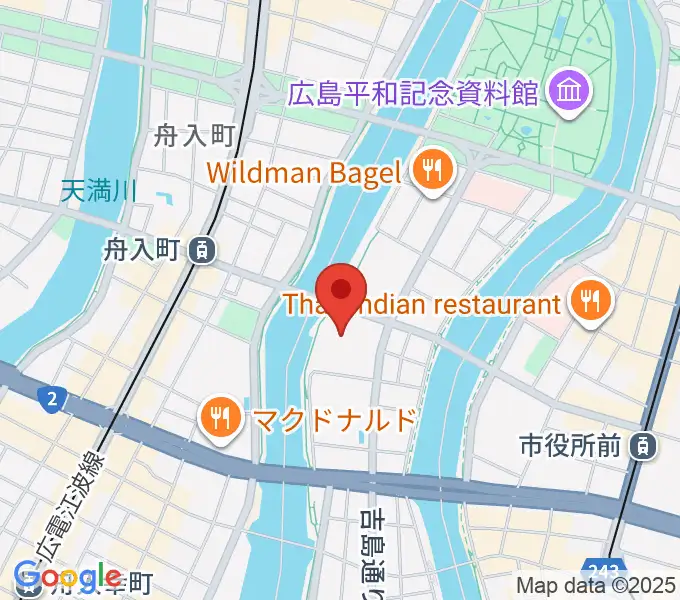 広島JMSアステールプラザの地図