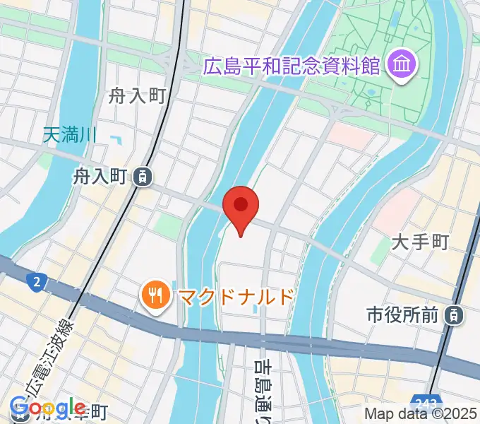 広島JMSアステールプラザの地図