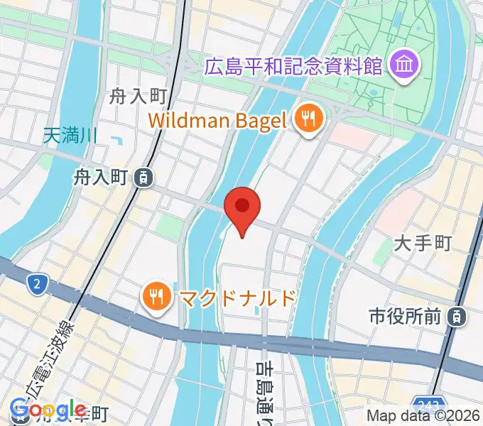 広島JMSアステールプラザの地図