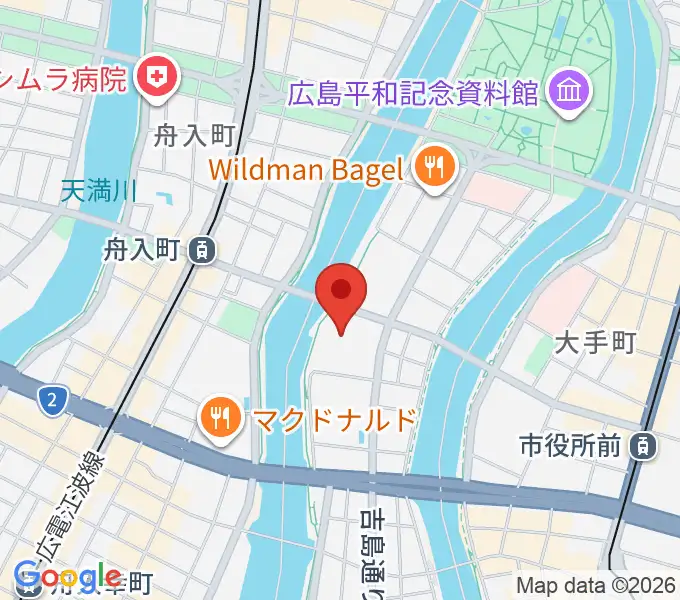 広島JMSアステールプラザの地図