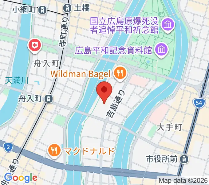 広島文化学園HBGホールの地図