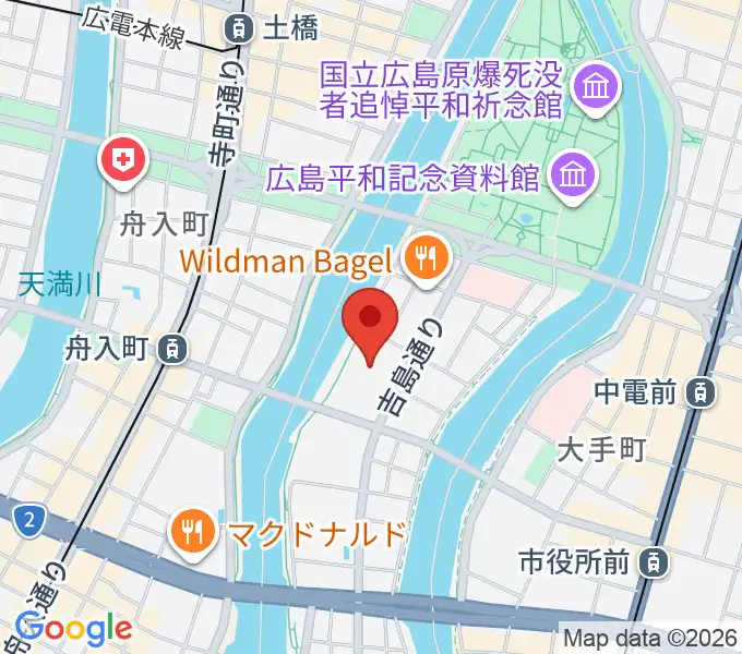 広島文化学園HBGホールの地図
